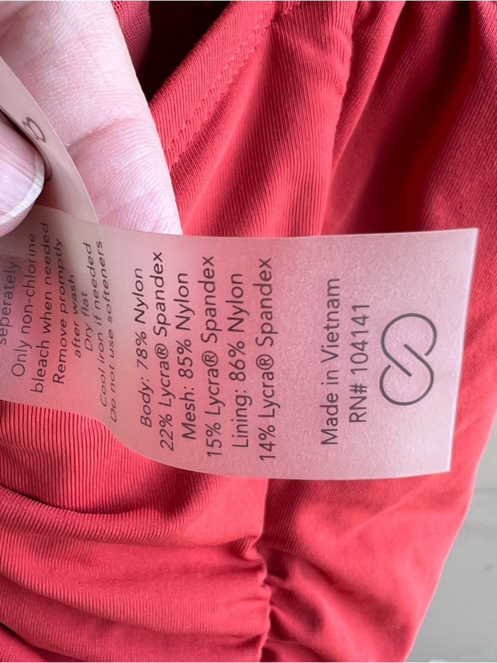 Calia One Piece Ruched Bathing Suit Size 8 Modest Summer Beach - Picture 6 of 7